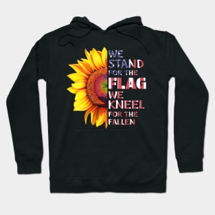 Sunflower T shirt For Veteran American Flag For 4th July Hoodie